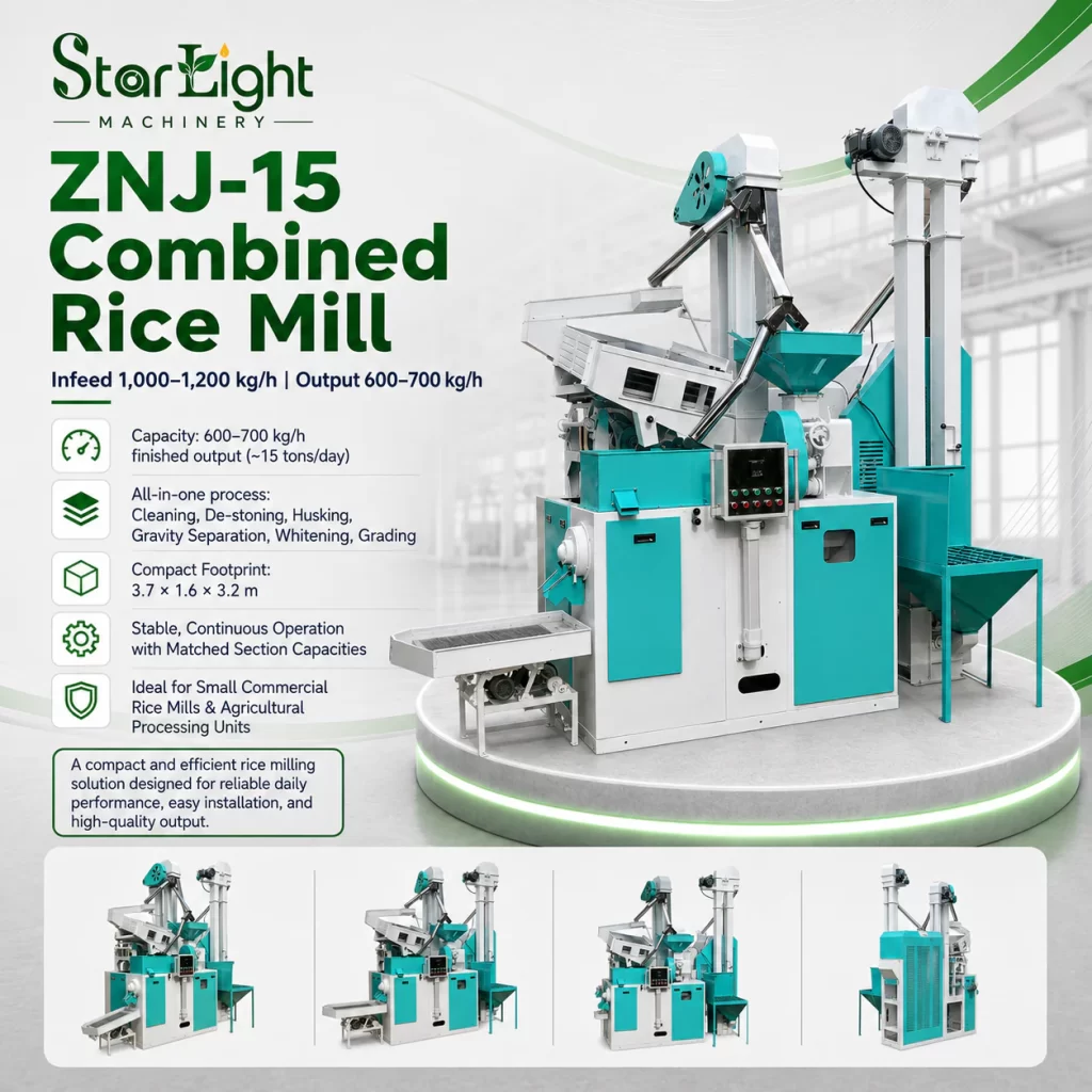 ZNJ-15 Combined Rice Mill